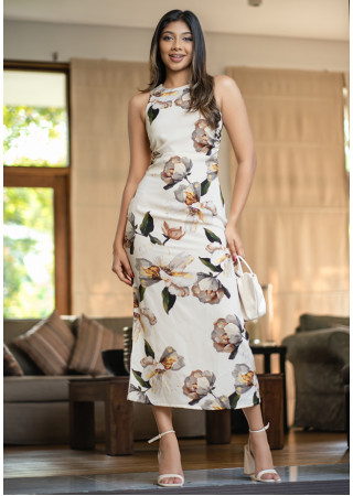 GORGIANNA SLEEVELESS  FLORAL DRESS